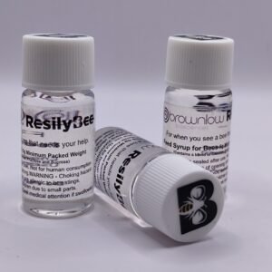 Brownlow BioSciences - RelisyBee - Bee Food Syrup Vials 3 Pack one on side